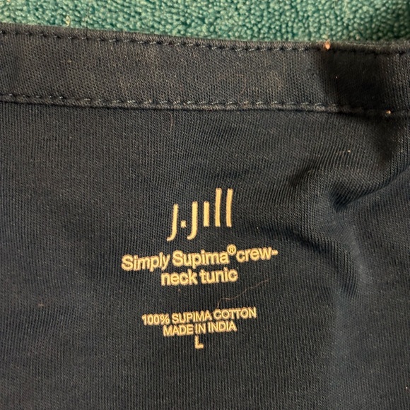 💙 J.Jill Simply Supima® Crew-Neck Tunic – Size L - Picture 2 of 7